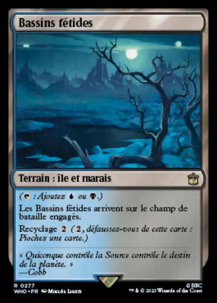 Bassins fétides, carte Magic WHO 277 — extension Doctor Who