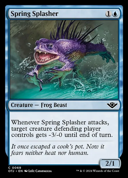 Spring Splasher, Magic card OTJ 69 — Outlaws of Thunder Junction set