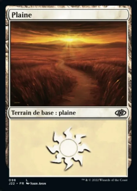 Plaine, carte Magic J22 98 — extension Jumpstart 2022