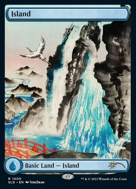 Île, carte Magic SLD 1400 — extension Secret Lair Drop