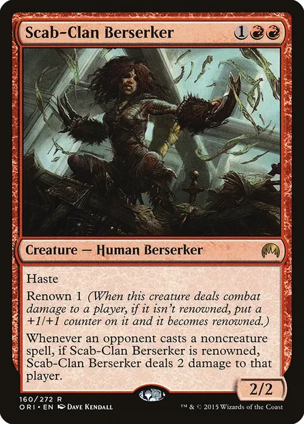 Scab-Clan Berserker, Magic card ORI 160 — Magic Origins set