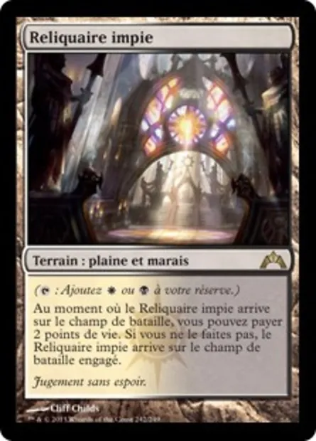 Reliquaire impie, carte Magic GTC 242 — extension Insurrection