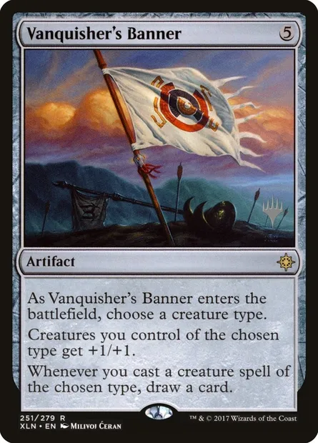 Vanquisher's Banner, Magic card PXLN 251p — Ixalan Promos set