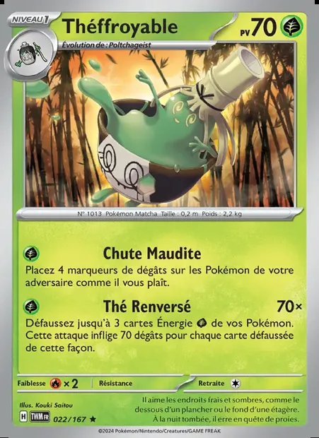 Théffroyable, carte Pokémon TWM 022 — extension Mascarade Crépusculaire