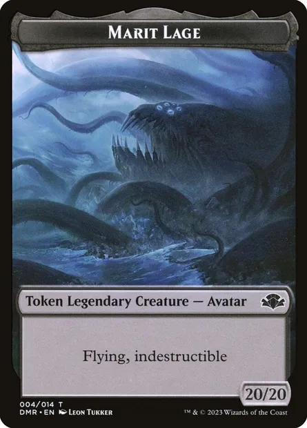 Marit Lage, carte Magic TDMR 4 — extension Dominaria Remastered Tokens