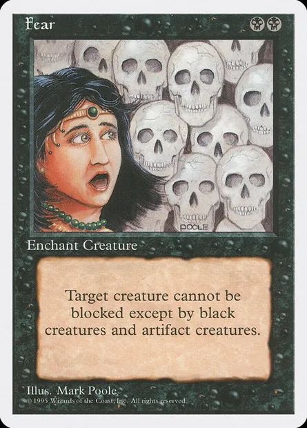 Fear, Magic card 4ED 137 — Fourth Edition set