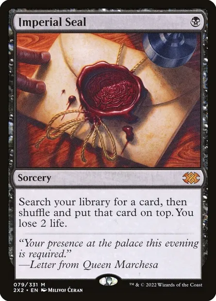 Imperial Seal, Magic card 2X2 79 — Double Masters 2022 set