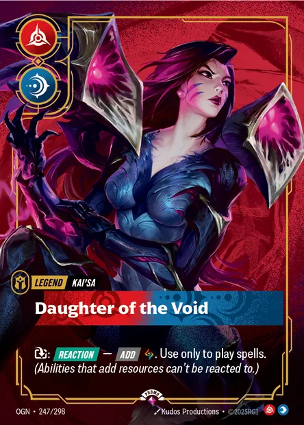 Daughter of the Void, carte Riftbound OGN 247 — extension Origins