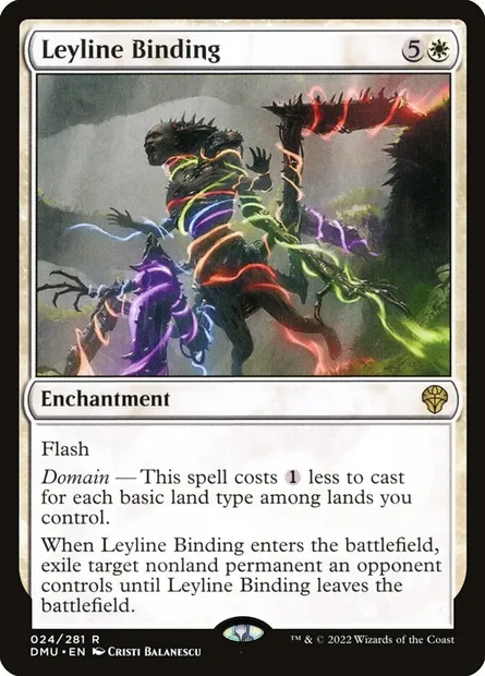 Leyline Binding, Magic card DMU 24 — Dominaria United set