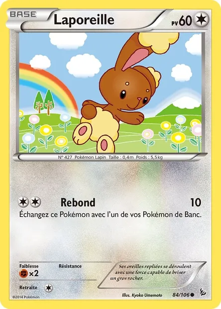 Laporeille, carte Pokémon FLF 84 — extension Étincelles