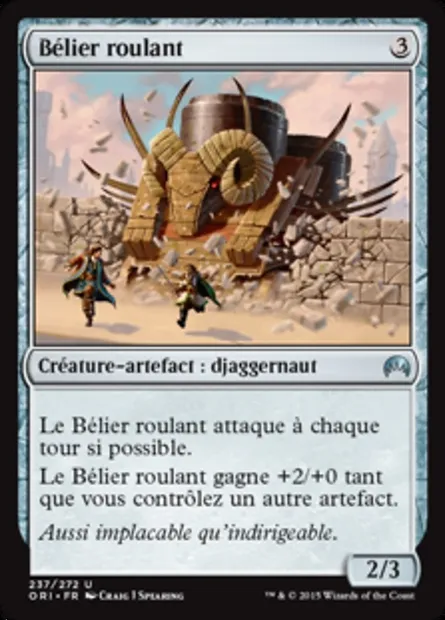 Bélier roulant, carte Magic ORI 237 — extension Magic Origines