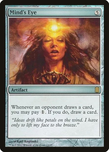 Mind's Eye, Magic card CM1 13 — Commander's Arsenal set