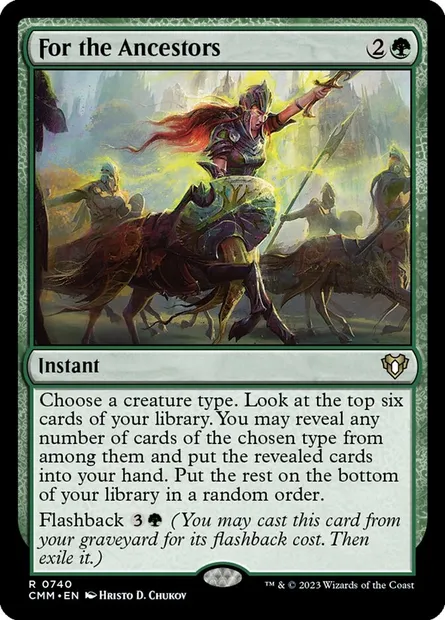 For the Ancestors, Magic card CMM 740 — Commander Masters set