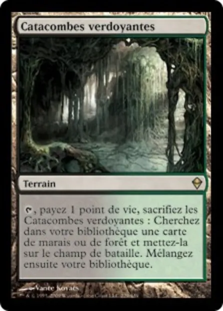Catacombes verdoyantes, carte Magic ZEN 229 — extension Zendikar
