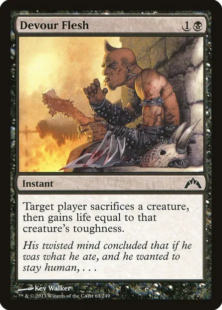 Devour Flesh, Magic card GTC 63 — Gatecrash set
