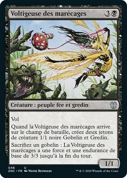 Voltigeuse des marécages, carte Magic ZNC 46 — extension Zendikar Rising Commander