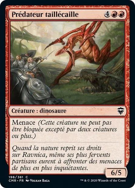 Prédateur taillécaille, carte Magic CMR 196 — extension Commander Legends
