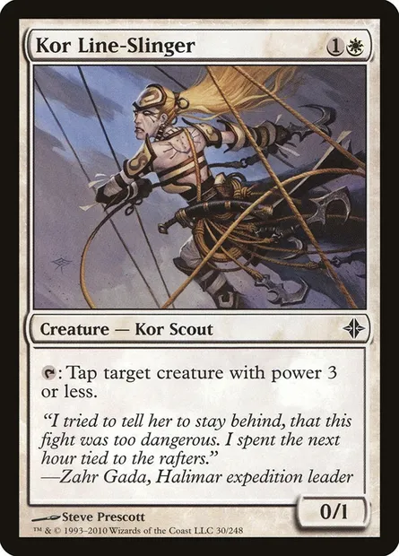Kor Line-Slinger, Magic card ROE 30 — Rise of the Eldrazi set
