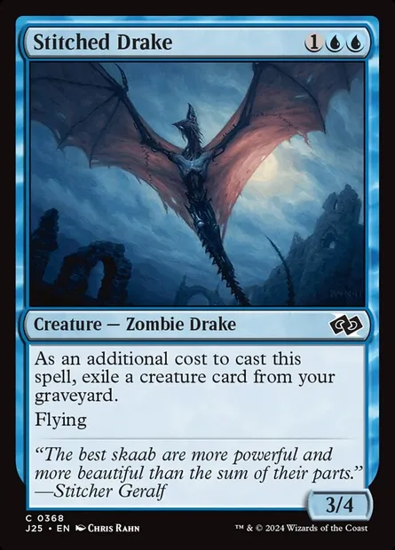 Stitched Drake, Magic card J25 368 — Foundations Jumpstart set