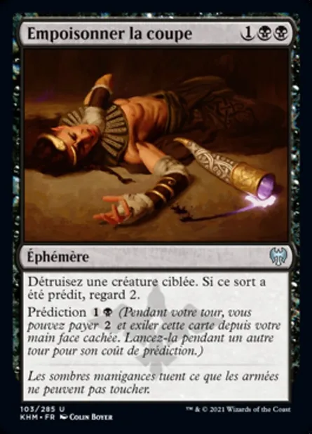 Empoisonner la coupe, carte Magic KHM 103 — extension Kaldheim