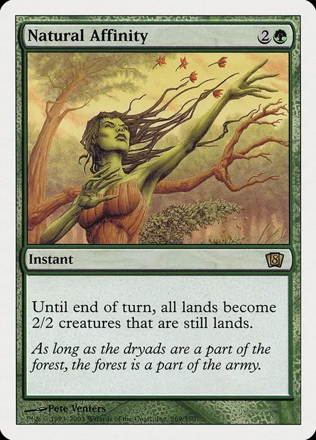 Natural Affinity, Magic card 8ED 269 — Eighth Edition set