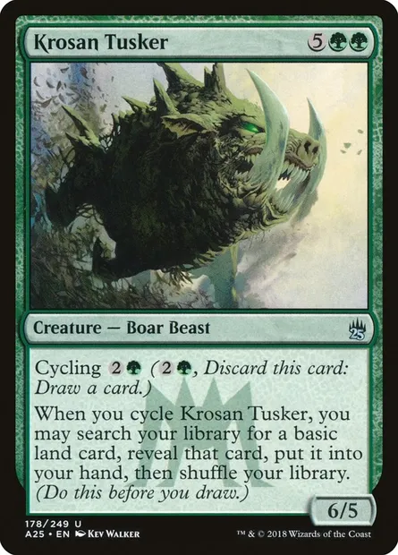 Terrocorne krosian, carte Magic A25 178 — extension Masters 25