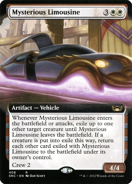 Mysterious Limousine, Magic card SNC 408 — Streets of New Capenna set