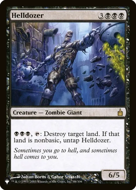 Helldozer, Magic card PLST RAV-88 — The List set