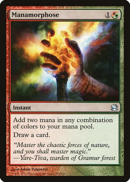 Manamorphose, carte Magic MMA 191 — extension Modern Masters