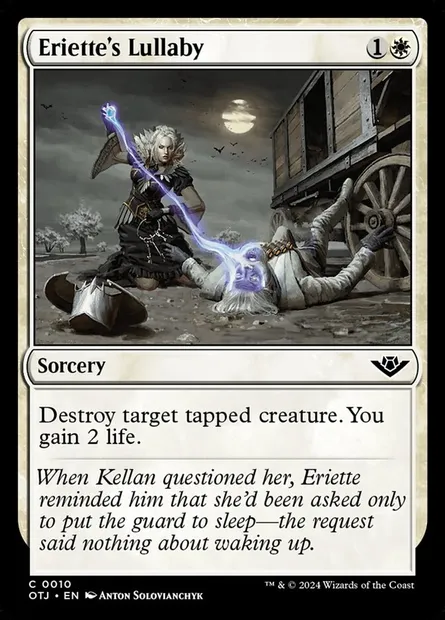 Eriette's Lullaby, Magic card OTJ 10 — Outlaws of Thunder Junction set