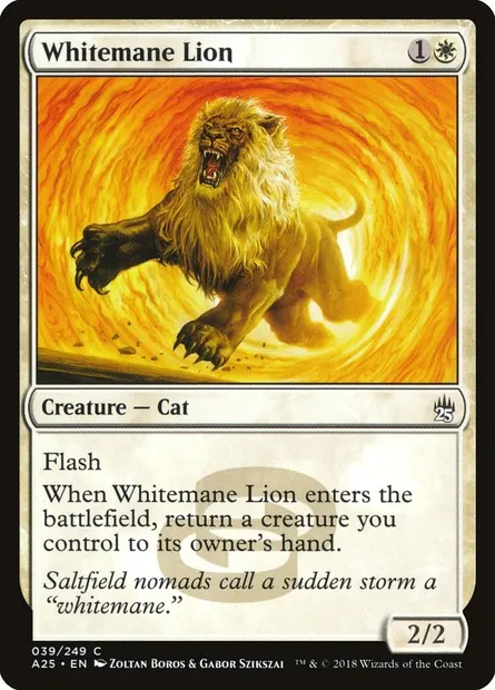 Whitemane Lion, Magic card A25 39 — Masters 25 set
