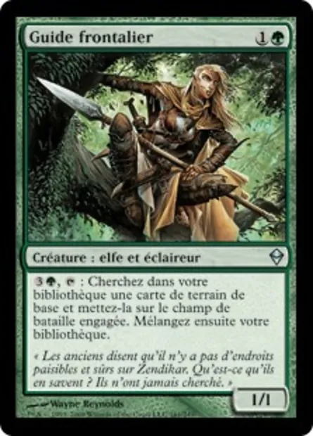Guide frontalier, carte Magic ZEN 161 — extension Zendikar