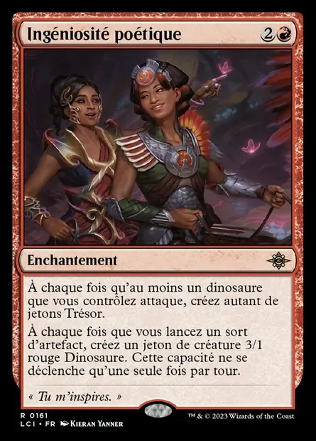 Ingéniosité poétique, carte Magic LCI 161 — extension The Lost Caverns of Ixalan