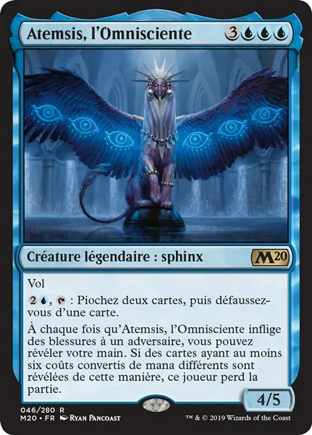 Atemsis, l'Omnisciente, carte Magic M20 46 — extension Core Set 2020
