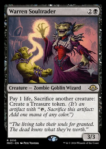Warren Soultrader, Magic card PMH3 110p — Modern Horizons 3 Promos set