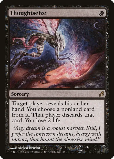 Thoughtseize, Magic card LRW 145 — Lorwyn set