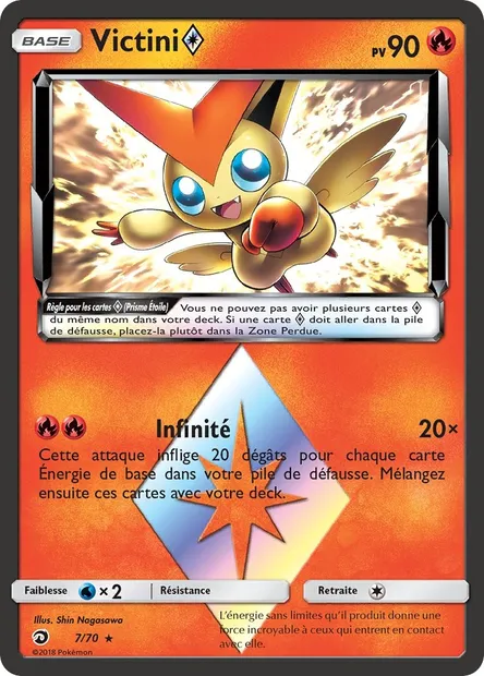 Victini ◇, carte Pokémon DRM 7 — extension Majesté Des Dragons