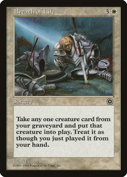 Breath of Life, Magic card P02 15 — Portal Second Age set