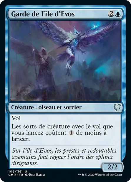 Garde de l'île d'Evos, carte Magic CMR 106 — extension Commander Legends