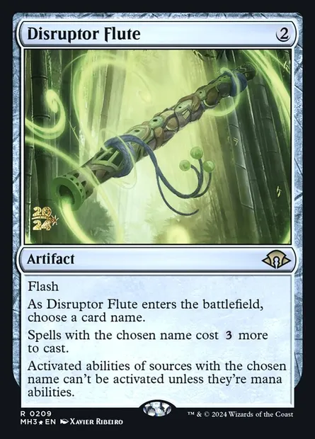 Disruptor Flute, Magic card PMH3 209s — Modern Horizons 3 Promos set