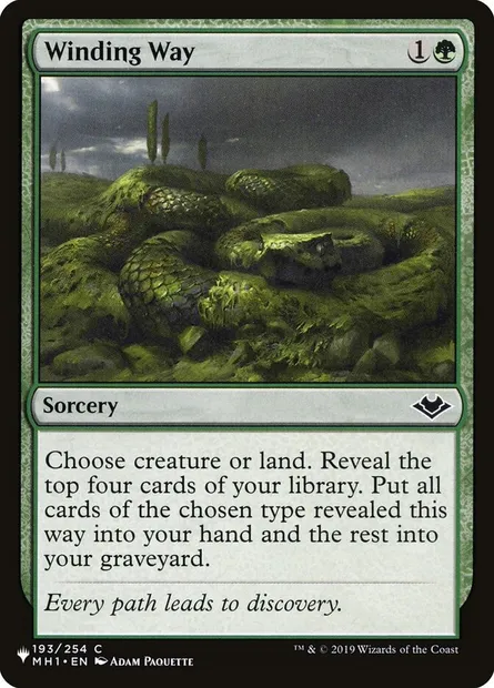 Winding Way, Magic card PLST MH1-193 — The List set