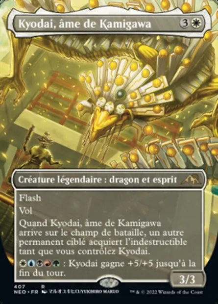 Kyodai, âme de Kamigawa, carte Magic NEO 407 — extension Kamigawa: La Dynastie Néon