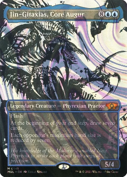 Jin-Gitaxias, Core Augur, Magic card MUL 141 — Multiverse Legends set