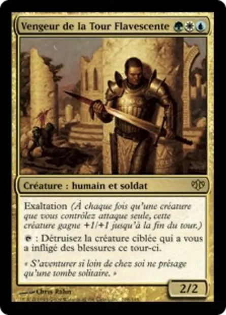Vengeur de la Tour Flavescente, carte Magic CON 108 — extension Conflux