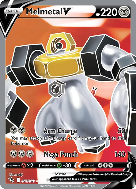 Melmetal V, Pokémon card PGO 075 — Pokémon GO set