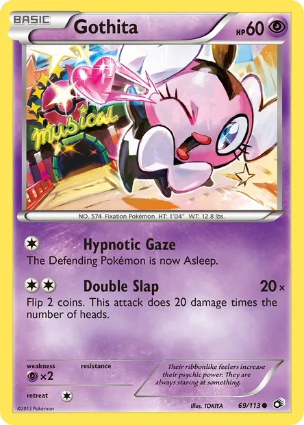 Gothita, Pokémon card LTR 69 — Legendary Treasures set
