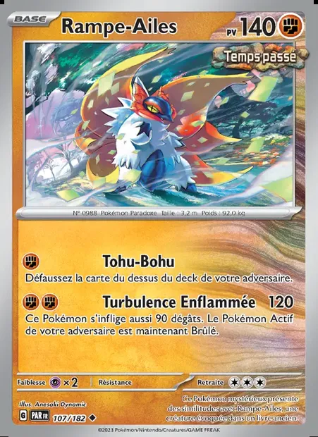 Rampe-Ailes, carte Pokémon PAR 107 — extension Faille Paradoxe