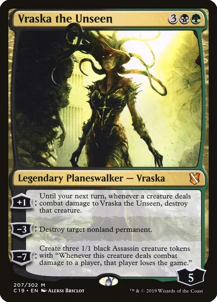 Vraska the Unseen, Magic card C19 207 — Commander 2019 set