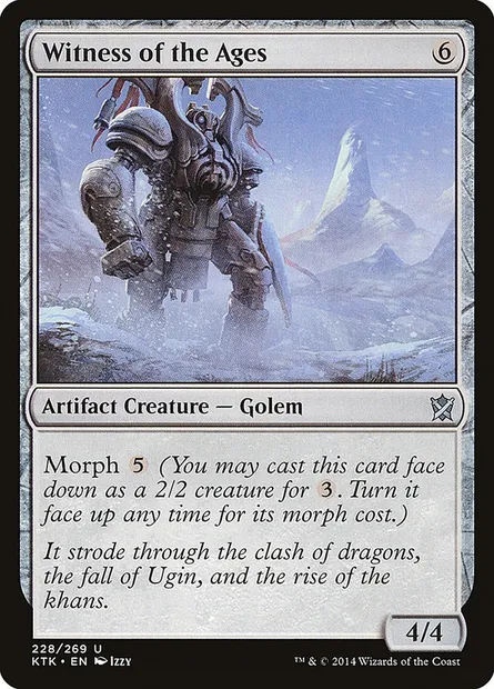 Witness of the Ages, Magic card KTK 228 — Khans of Tarkir set