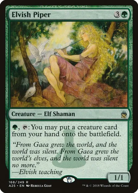Elvish Piper, Magic card A25 168 — Masters 25 set